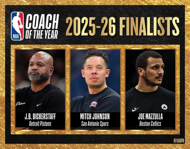 NBA季后赛期间揭晓七大奖项候选名单 亚历山大领