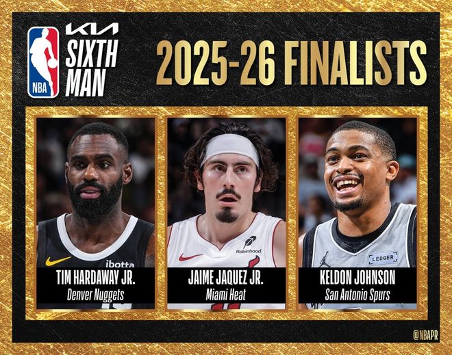 NBA季后赛期间揭晓七大奖项候选名单 亚历山大领