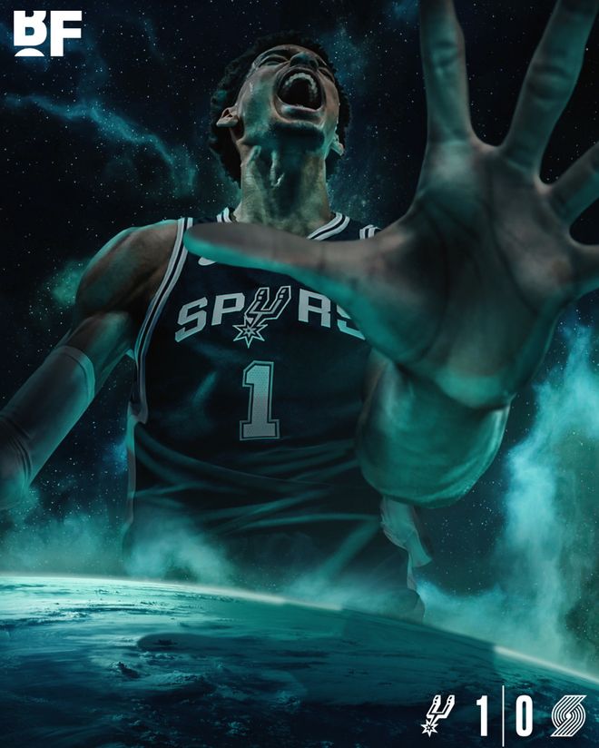 文班亚马首秀强势马刺力克开拓者季后赛首战告